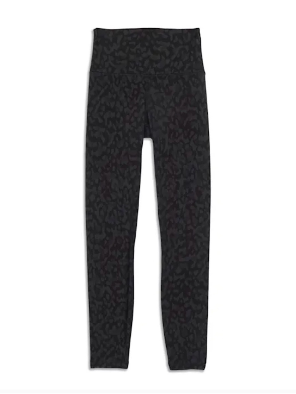 lululemon athletica Black Subtle Leopard High-Rise Leggings